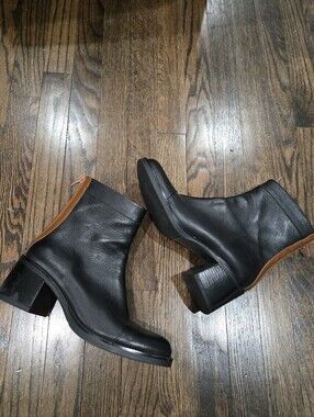 Bueno Rina Cap Toe Bootie Black Walnut Colorblock Size EU 41